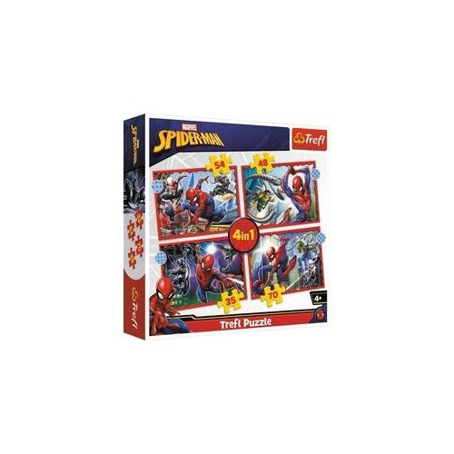 4 in 1 Puzzle - Spiderman (Kinderpuzzle)