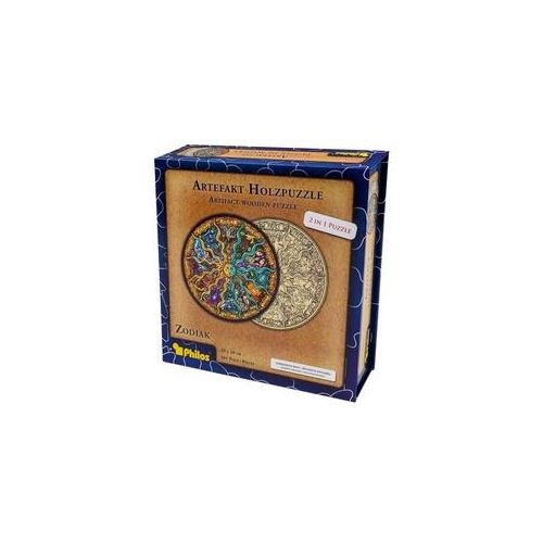 Philos 9026 - Artefakt Holzpuzzle 2in1 Zodiak, 161 Teile