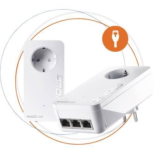 Devolo Magic 2 LAN triple Starter Kit Powerline Starter Kit 8517 EU Powerline 2400 MBit/s