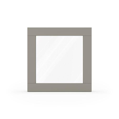fensterversand.com Fenster Steingrau RAL 7030, Holzfenster, Classic IV 68, 510 x 510 mm, einteilig, festverglast, individuell konfigurieren