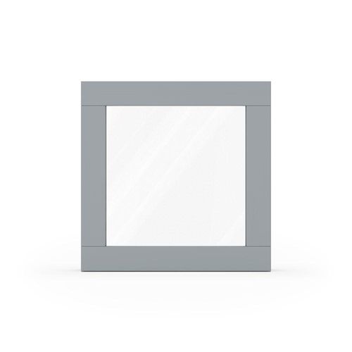 fensterversand.com Fenster Fenstergrau RAL 7040, Holzfenster, Classic IV 68, 510 x 510 mm, einteilig, festverglast, individuell konfigurieren