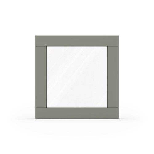 fensterversand.com Fenster Zementgrau RAL 7033, Holzfenster, Classic IV 68, 510 x 510 mm, einteilig, festverglast, individuell konfigurieren