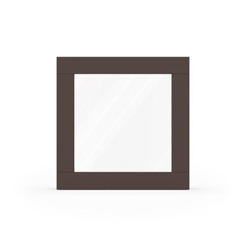 fensterversand.com Fenster Schokoladenbraun RAL 8017, Holzfenster, Classic IV 68, 510 x 510 mm, einteilig, festverglast, individuell konfigurieren