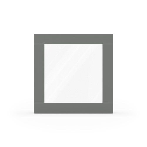 fensterversand.com Fenster Mausgrau RAL 7005, Holzfenster, Classic IV 68, 510 x 510 mm, einteilig, festverglast, individuell konfigurieren
