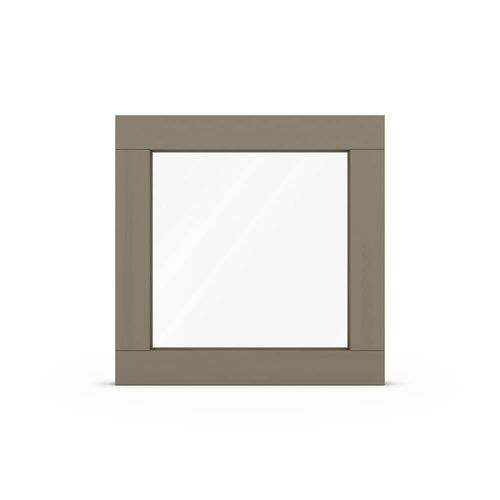 fensterversand.com Fenster Olivgrau RAL 7002, Holzfenster, Classic IV 68, 510 x 510 mm, einteilig, festverglast, individuell konfigurieren