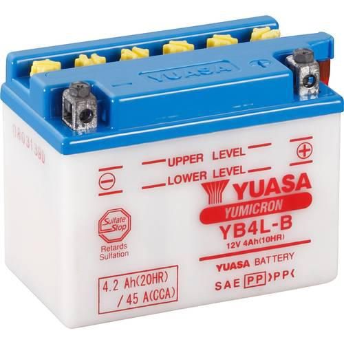 Yuasa YB4LB DC Motorradbatterie 12 V 4 Ah