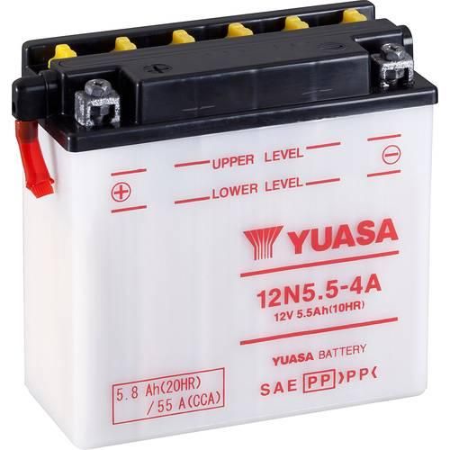 Yuasa 12N5.5-4A Motorradbatterie 12 V 5.5 Ah