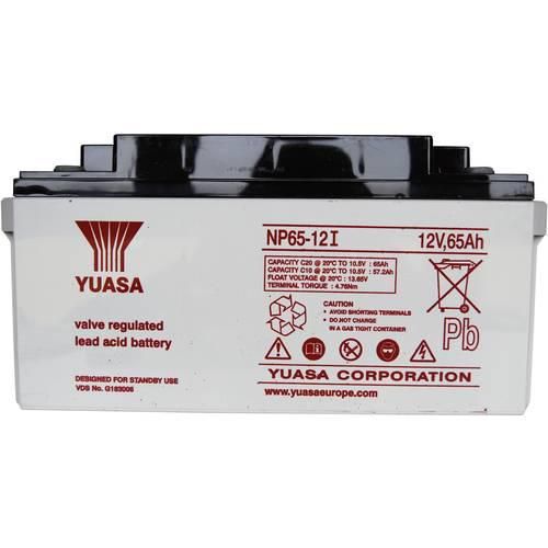 Yuasa NP65-12 NP65-12 Bleiakku 12 V 65 Ah Blei-Vlies (AGM) (B x H x T) 350 x 174 x 166 mm M6-Schraubanschluss Wartungsfrei, VDS-Zertifizierung