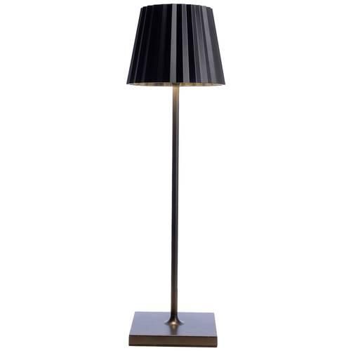 Deko Light 346014 Tischleuchte, Sheratan II DIM, schwarz Außentischleuchte 2.2 W Warmweiß Schwarz