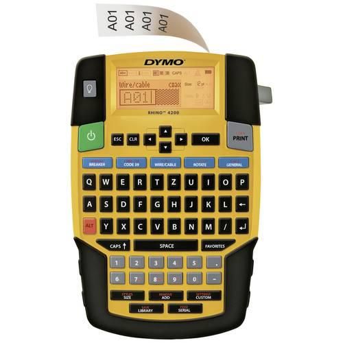 DYMO RHINO 4200 Beschriftungsgerät Geeignet für Schriftband: IND 6 mm, 9 mm, 12 mm, 19 mm