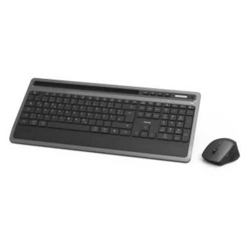 hama 00182686 Multi-Device-Tastatur-/Maus-Set KMW-600 Plus, Schwarz/Anthrazit,QWERTZ DE