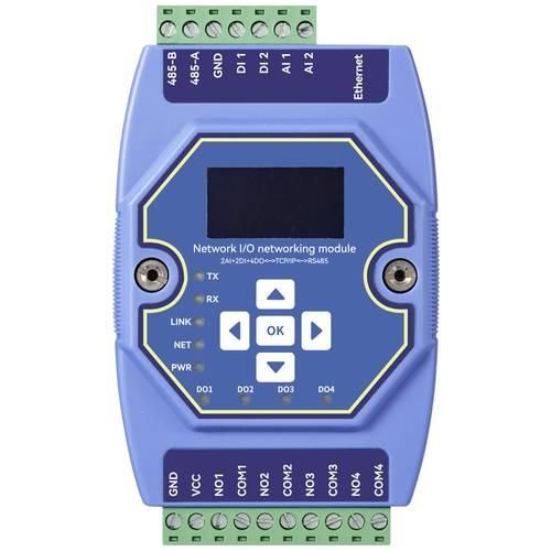 TRU COMPONENTS TC-ME31-AAAX2240 Schnittstellen-Modul Modbus-RTU, Modbus-TCP, Modbus Gateway, DI/O, Analog, RJ-45, RS-485 Anzahl Eingänge: 4 x Anzahl Ausgänge: