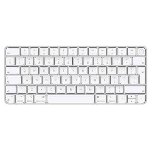 Apple Magic Keyboard Touch ID Bluetooth® Tastatur US-International, QWERTY Weiß Wiederaufladbar