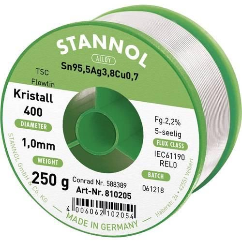 Stannol Ecology TS Lötzinn, bleifrei Spule Sn95,5Ag3,8Cu0,7 REL0 250 g 1 mm