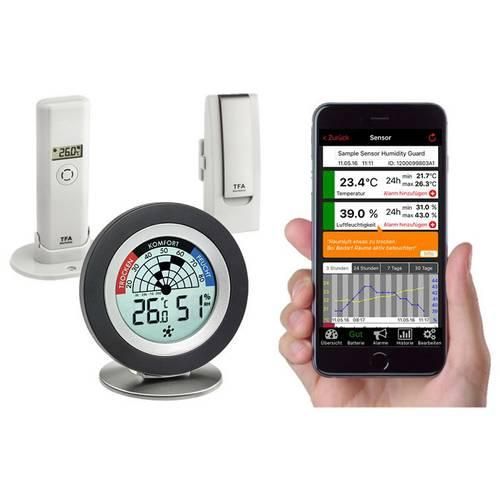 TFA Dostmann Weatherhub SmartHome System Cossy Radar Schimmelradar Weiß