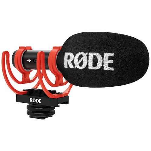 RODE Microphones VideoMIc Go 2 Ansteck USB-Mikrofon Übertragungsart (Details):USB, Kabelgebunden inkl. Windschutz Microfon TRS (3.5 mm) USB, Kabelgebunden