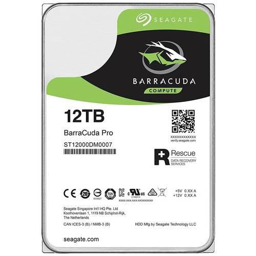 Seagate ST12000DM0007-FR Interne Festplatte 8.9 cm (3.5 Zoll) Refurbished (sehr gut) 12 TB BarraCuda Pro SATA 6 Gb/s