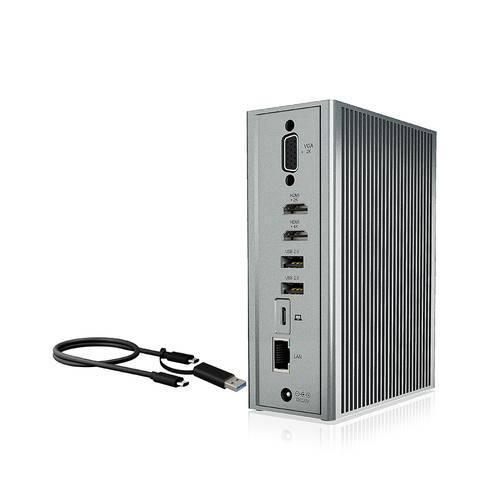 IB-DK2262AC, USB 3.0 Notebook DockingStation, USB 3.0 auf: 6x USB 3.0+2x HDMI®+1x GigabitLAN + Audio + Charger