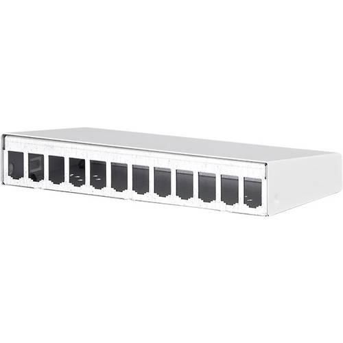 Metz Connect 130861-1202-E 12 Port Netzwerk-Patchpanel Unbestückt 1 HE Silber (metallic) Unbestückt