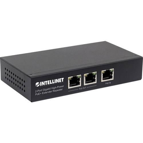 Intellinet 561266 PoE Extender 1 GBit/s IEEE 802.3af (12.95 W), IEEE 802.3at (25.5 W)