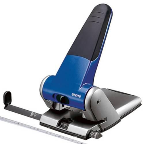 Leitz 51800035 Registraturlocher Registraturlocher Blau max. Einstellformat: DIN A3 65 Bl. (80 g/m²)