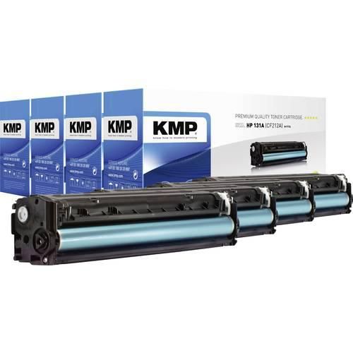 KMP Toner ersetzt HP 131A, 131X, CF210A, CF210X, CF211A, CF212A, CF213A Kompatibel Kombi-Pack Schwarz, Cyan, Magenta, Gelb 2400 Seiten H-T171V 1236,0005