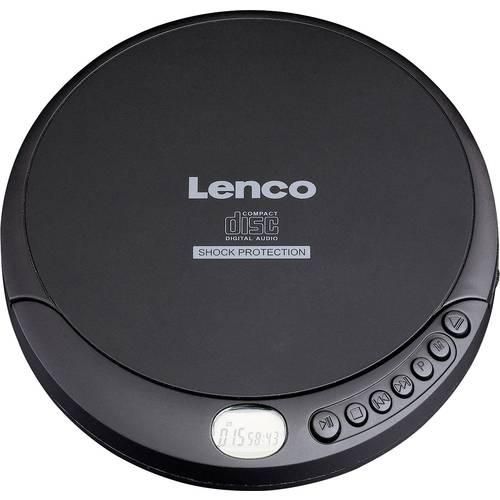 Lenco CD-200 Tragbarer CD-Player CD, CD-RW, MP3 Akku-Ladefunktion Schwarz