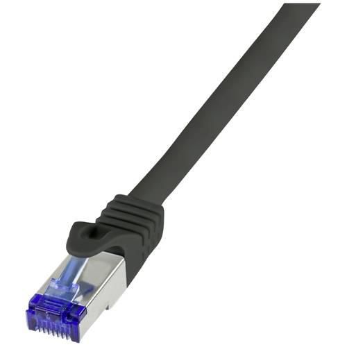 LogiLink C6A143S RJ45 CAT 6a S/FTP 50.00 m Schwarz 1 St.