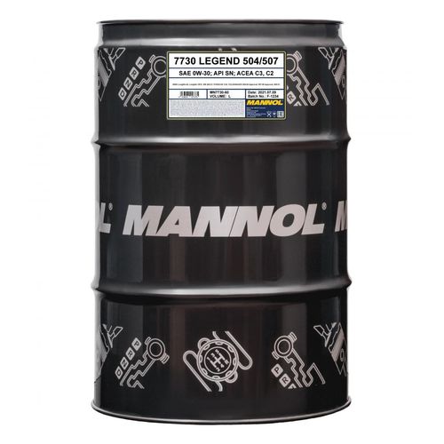 SCT - MANNOL 7730 LEGEND 504/507 0W-30 (60L) Motoröl MN7730-60