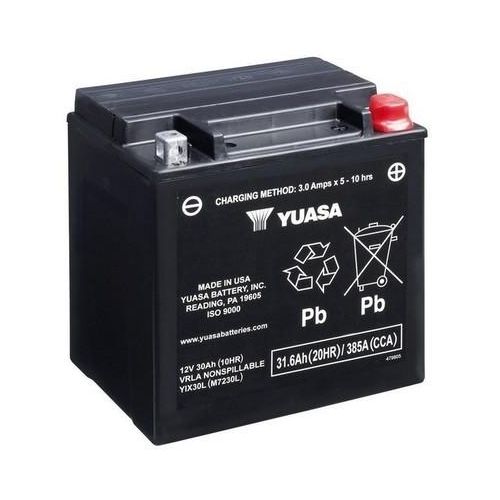 YUASA YIX30L 12V 30Ah 400A Starterbatterie 32Ah