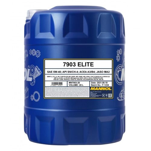 SCT - MANNOL Elite 5W-40 (20L) Motoröl MN7903-20