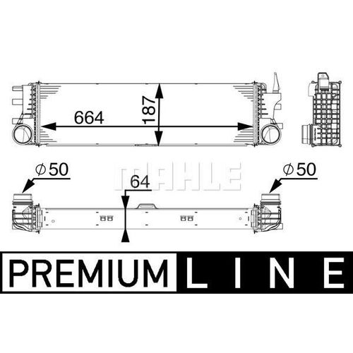 MAHLE Ladeluftkühler BEHR HELLA SERVICE *** PREMIUM LINE für MERCEDES-BENZ A4475011301 4475011301 CI 180 000P