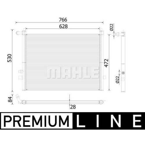 MAHLE Kühler, Motorkühlung BEHR HELLA SERVICE *** PREMIUM LINE für BMW 8484639 17118484639 17118619622 CR 936 000P