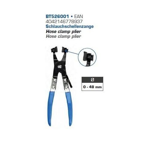 Brilliant Tools Schlauchschellenzange Zange, Schlauchschelle,Schlauchklemmenzange BT526001