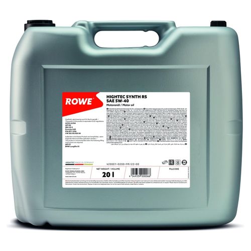 ROWE HIGHTEC SYNTH RS SAE 5W-40 (20 L) Motoröl Synthetiköl 20001-0200-99