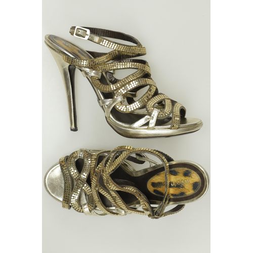 Roberto Cavalli Damen Pumps, gold, Gr. 40