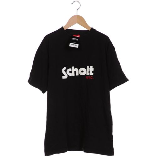 Schott NYC Herren T-Shirt, schwarz, Gr. 48