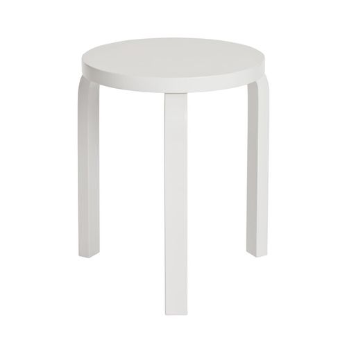 Artek - 60 Hocker, weiß/ weiß lackiert