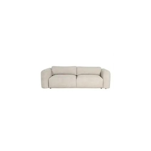 Schlafsofa mit Bettkasten aus beigem Chenille-Veloursstoff 4-Sitzer CRUSH