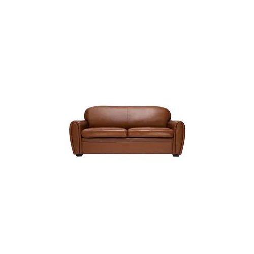 Vintage-Ledersofa braun 3-Sitzer CLUB