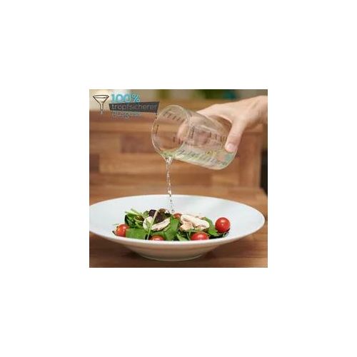 TreeBox Messbecher glas - Messbecher 1l & 500ml - 2er Set - Robuste und hitzebeständige Messbecher Set aus Borosilikatglas - Mikrowellengeeignet - Perfekt zum Backen, Kochen und Mischen,