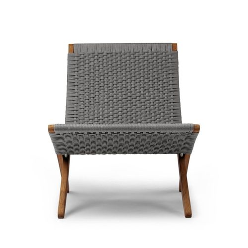 Carl Hansen - MG501 Cuba Chair Outdoor, Teak unbehandelt / charcoal