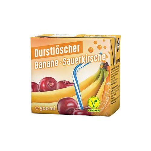 DURSTLÖSCHER Fruchtsaftgetränk Banane, Sauerkirsche 0,5 l