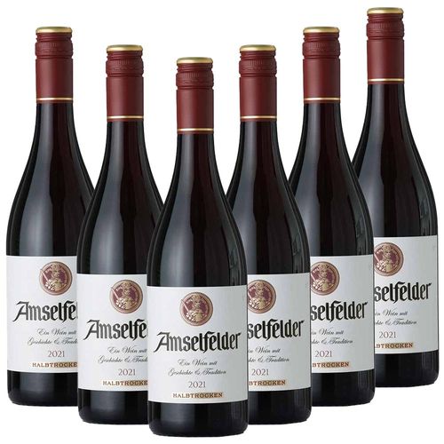 Amselfelder Rotwein halbtrocken 0,75l