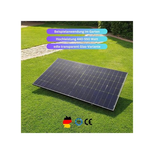 MYVOLTAICS 4x 440+ Watt Hochleistungsmodule bifazial Trinasolar Vertex S TOPCon 5.400 Pa Scheelast 4.000 Pa Windlast