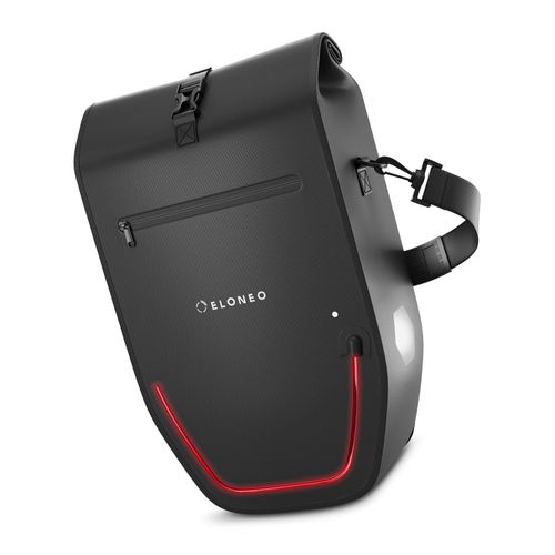 ELONEO Fahrradtasche für Laptop wasserdicht mit LED, 28L