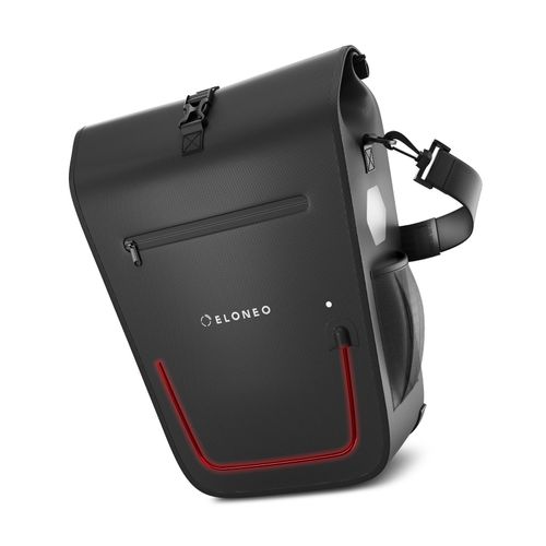 ELONEO Fahrradtasche für Laptop wasserdicht mit LED, 25L