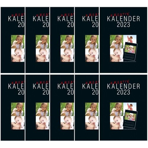 Kalender 2025 zum Selbstgestallten für Fotos bis 13x18cm 10er Pack