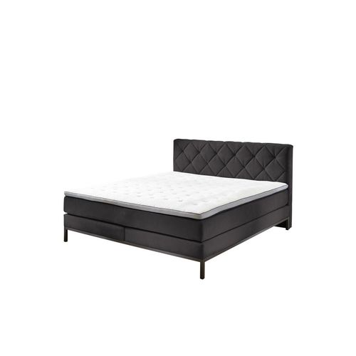 Sun Garden BX 2180 Rockaway Boxspringbett Massivholz/Stoff mit TFK-Matratze