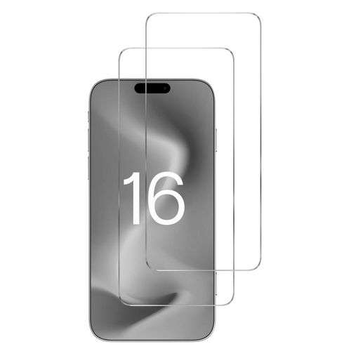 Schutzfolie iPhone 16 Gehärtetes Glas - Gehärtetes Glas - Transparent